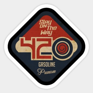 420 Gasoline Sticker